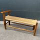 Banquette paillée année 50/60