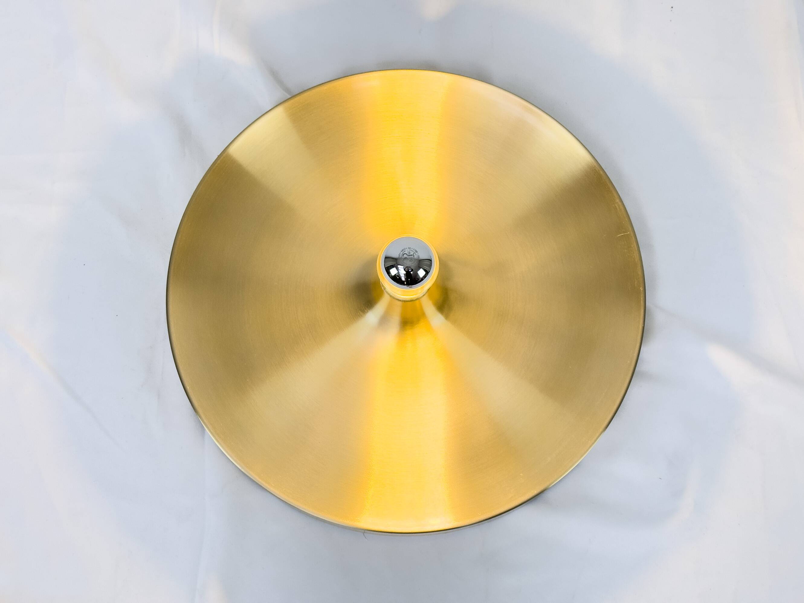 Space Age Brass Wall Sconce from Honsel, 1960s