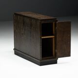 Modernist Art Deco oak cabinet, France, 1940s
