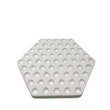 Space age white ceramic plate, Ennio Lucini, Gabbianelli Italy ca. 1970