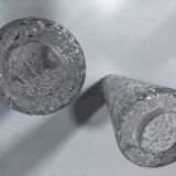 Applique double vintage • acier, laiton & verre • 1950