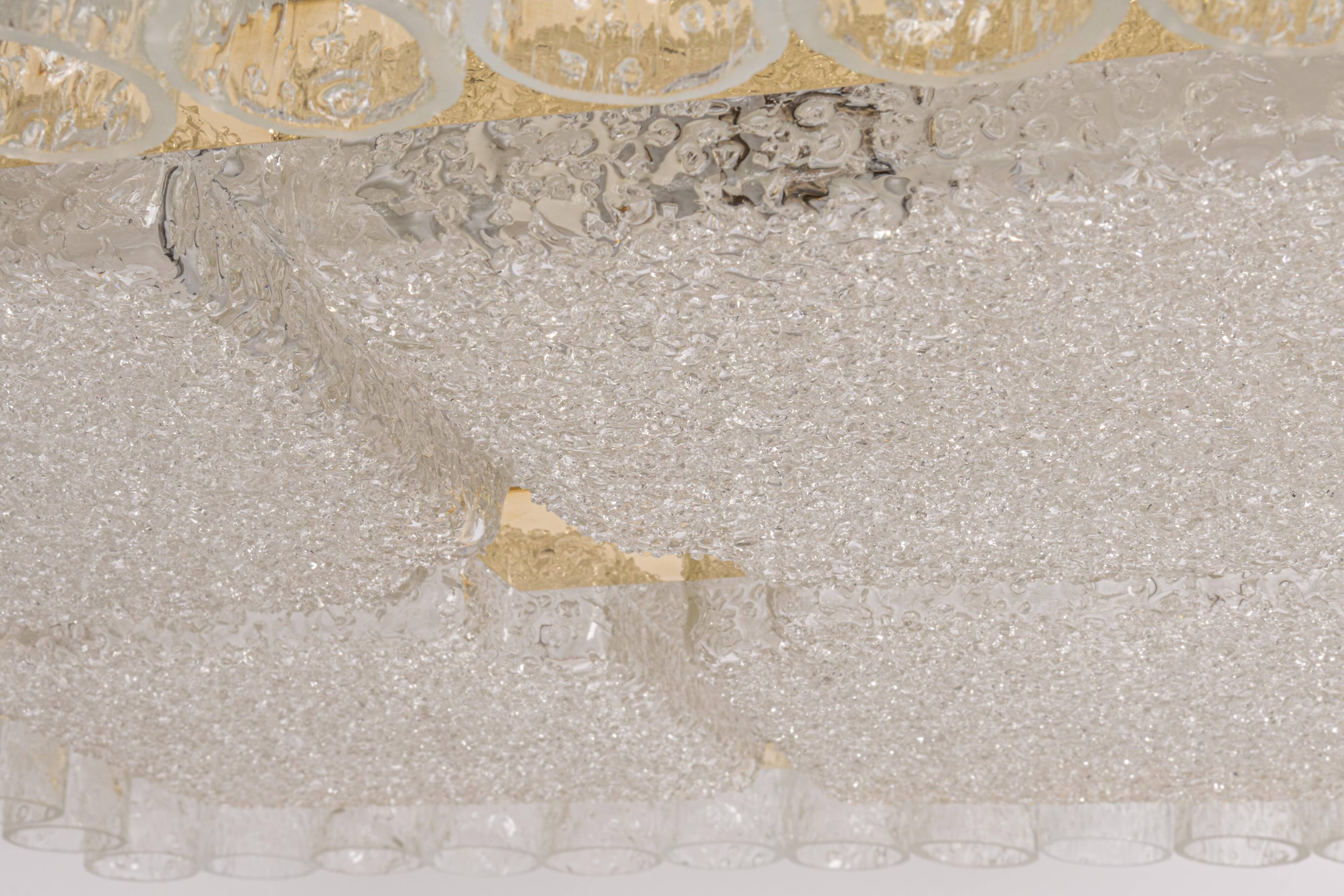 Murano glass ceiling light by Doria, Germany, 1960s.