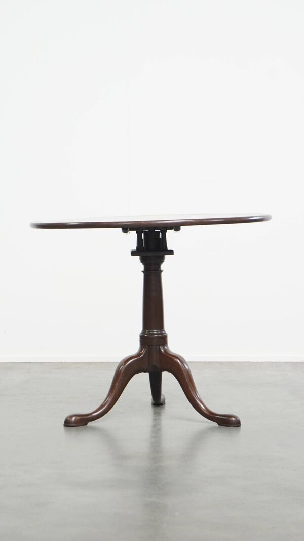 Table pivotante et inclinable en forme de cage à oiseaux, style anglais, du XVIIIe siècle