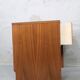 A pair of Scandinavian minimalist teak nightstand tables , 1960s