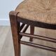 Tabouret ancien en paille et bois