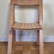 Chaise pliante vintage en chêne,  années 60
