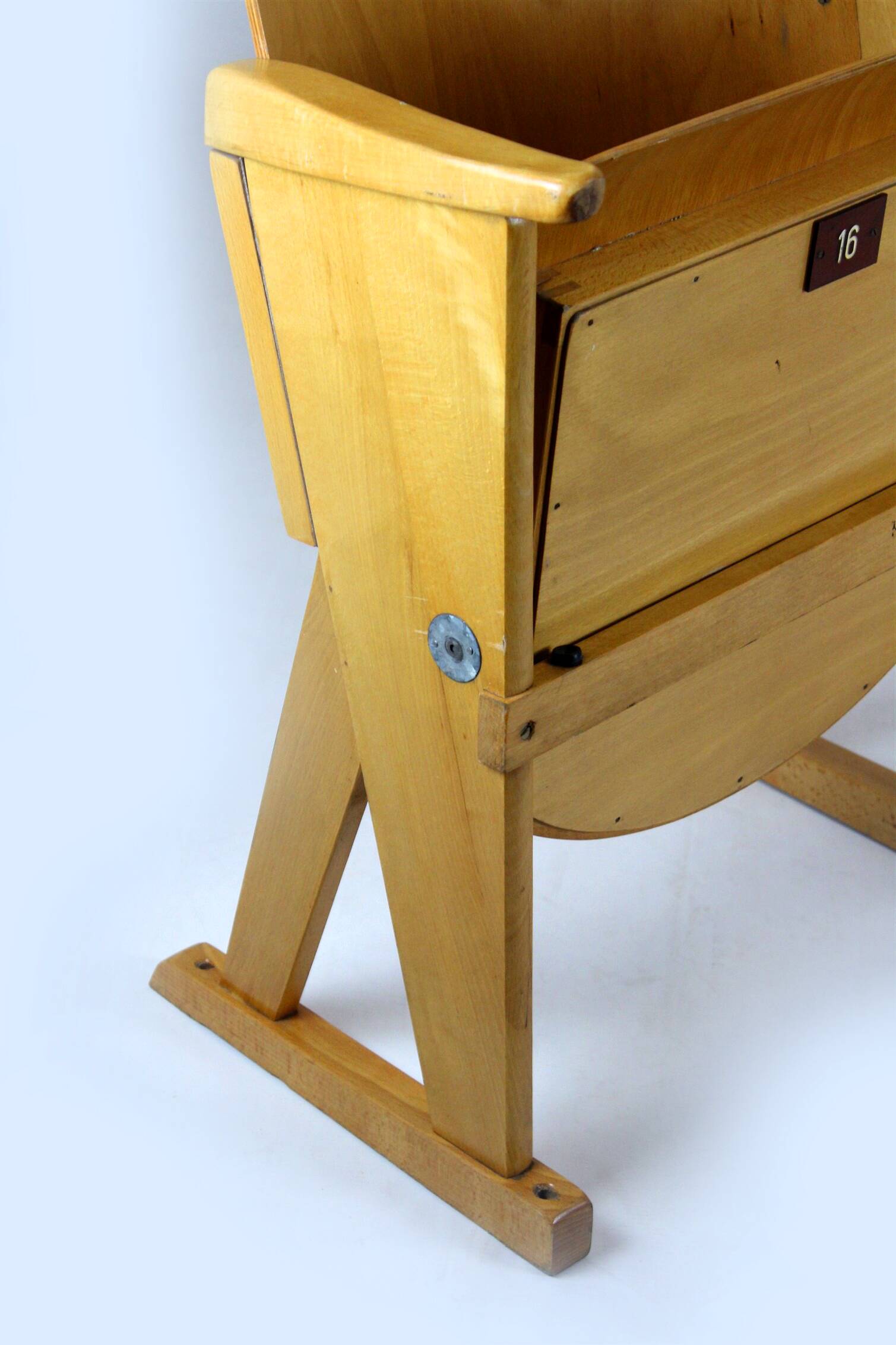 Chaises de cinéma vintage de Ton, années 1960, ensemble de 7