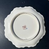 Flat plate in Gien with floral pattern