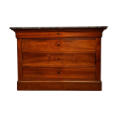 Louis Philippe period chest of drawers in walnut around 1830