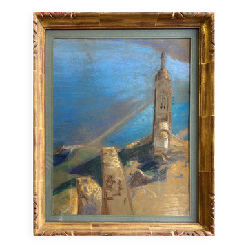 Tableau Edouard Pannetier (1884-1965) Eastern Mediterranean Estuary