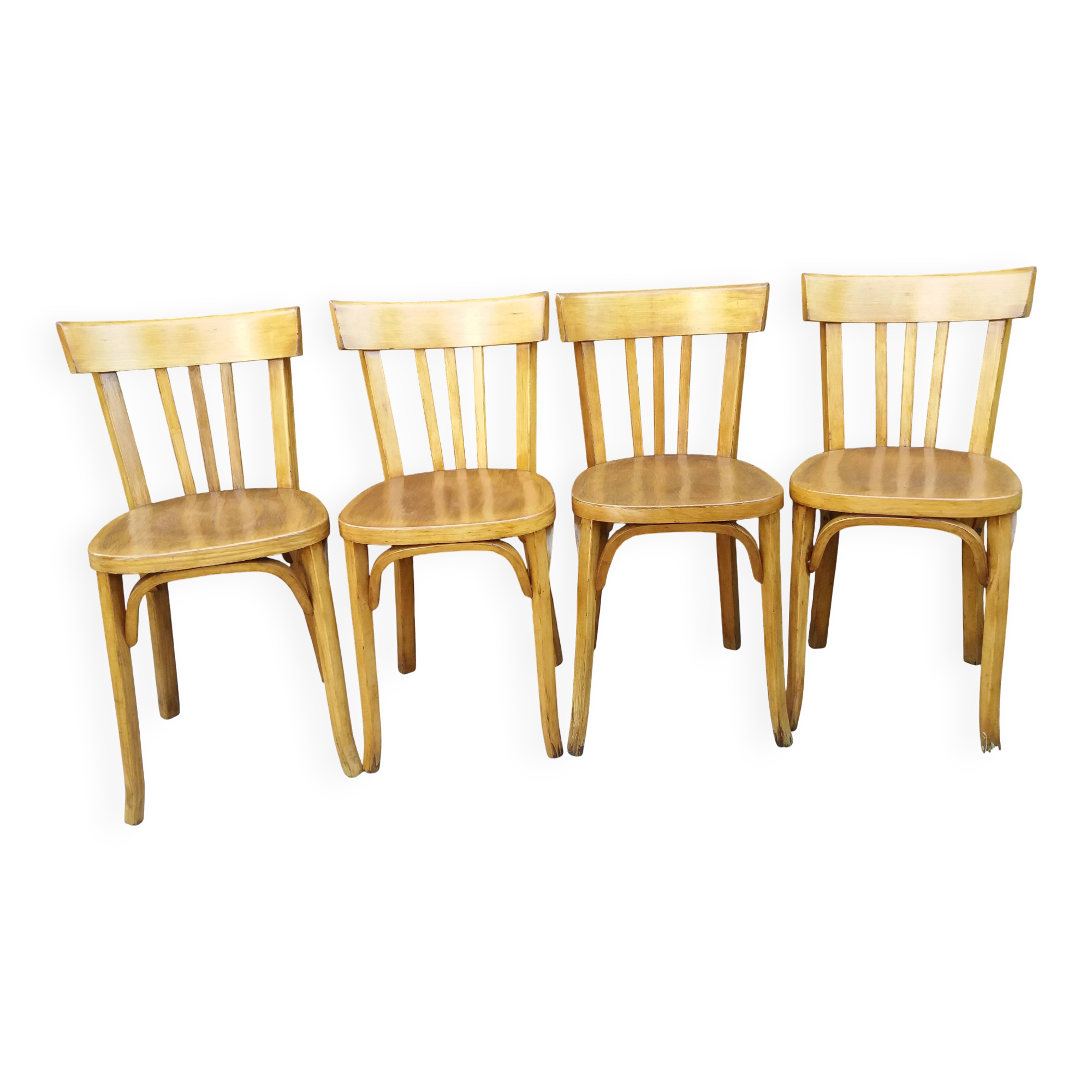 Set of 4 Baumann bistro chairs