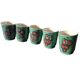 pot + enamelled ceramic sangria glasses