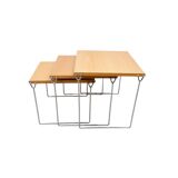 Set of 3 nesting tables by Hyllinge Mobler Denmark