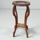 Art Deco wood/marble side table