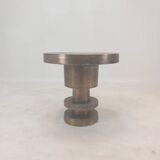 Round Metal Coffee or Side Table, 1970's