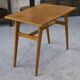 Oak side table with compass legs, 1960s
