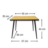 Table d'appoint en mosaïque du milieu du siècle