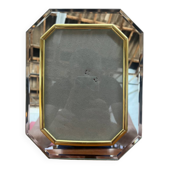 Beveled glass photo frame