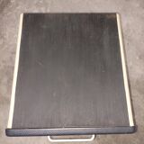 Metal box with used vintage keyless casters