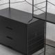 3-Bay shelving system in black by WHB, Germany, 1960’s