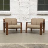 Pair of Czech vintage armchairs