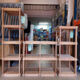 Modular fir staircase bookcase - Maison Regain