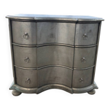 Noble wood designer furniture with a silver finish.