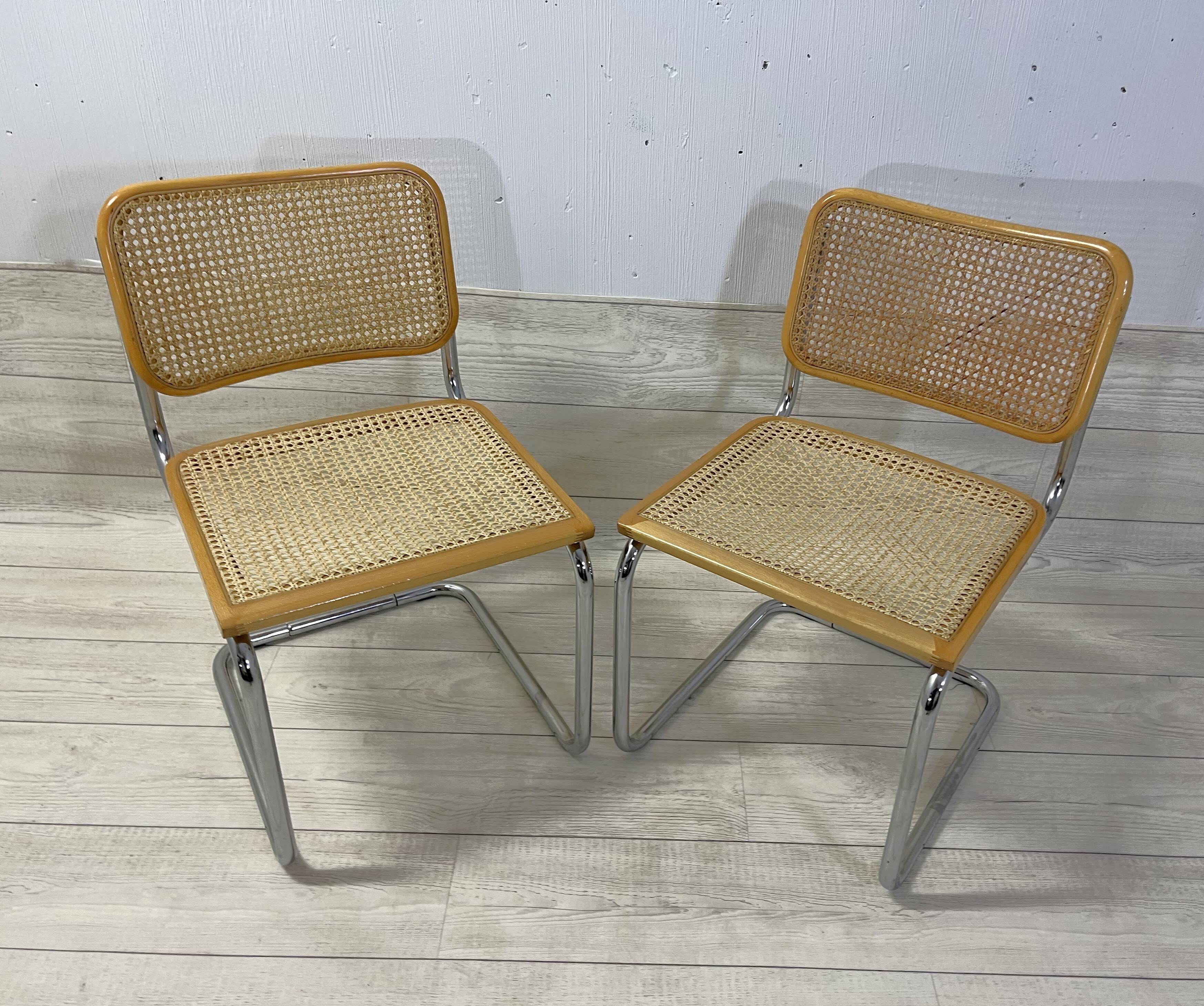 6 Cesca B32 Chairs Marcel Breuer