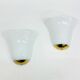 Set of 2 J.T. Kalmar swirl Murano glass wall lamp sconces, 1970s