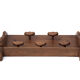 Vintage coat rack, wall-mounted wooden coat rack, 5 hooks, rustic, cloakroom, coat hanger, rack