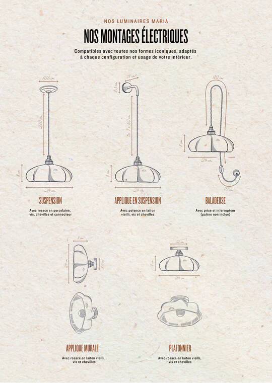 MARIA - Biscuit Porcelain - Wall light