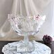 Coupe à fruits sur piédouche en verre soufflé
