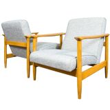 Vintage Armchairs Gfm 142 By Edmund Homa, Gfm, Poland, 1960’s, Set Of 2