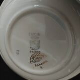 Pair of Digoin earthenware bowls with cliff decoration