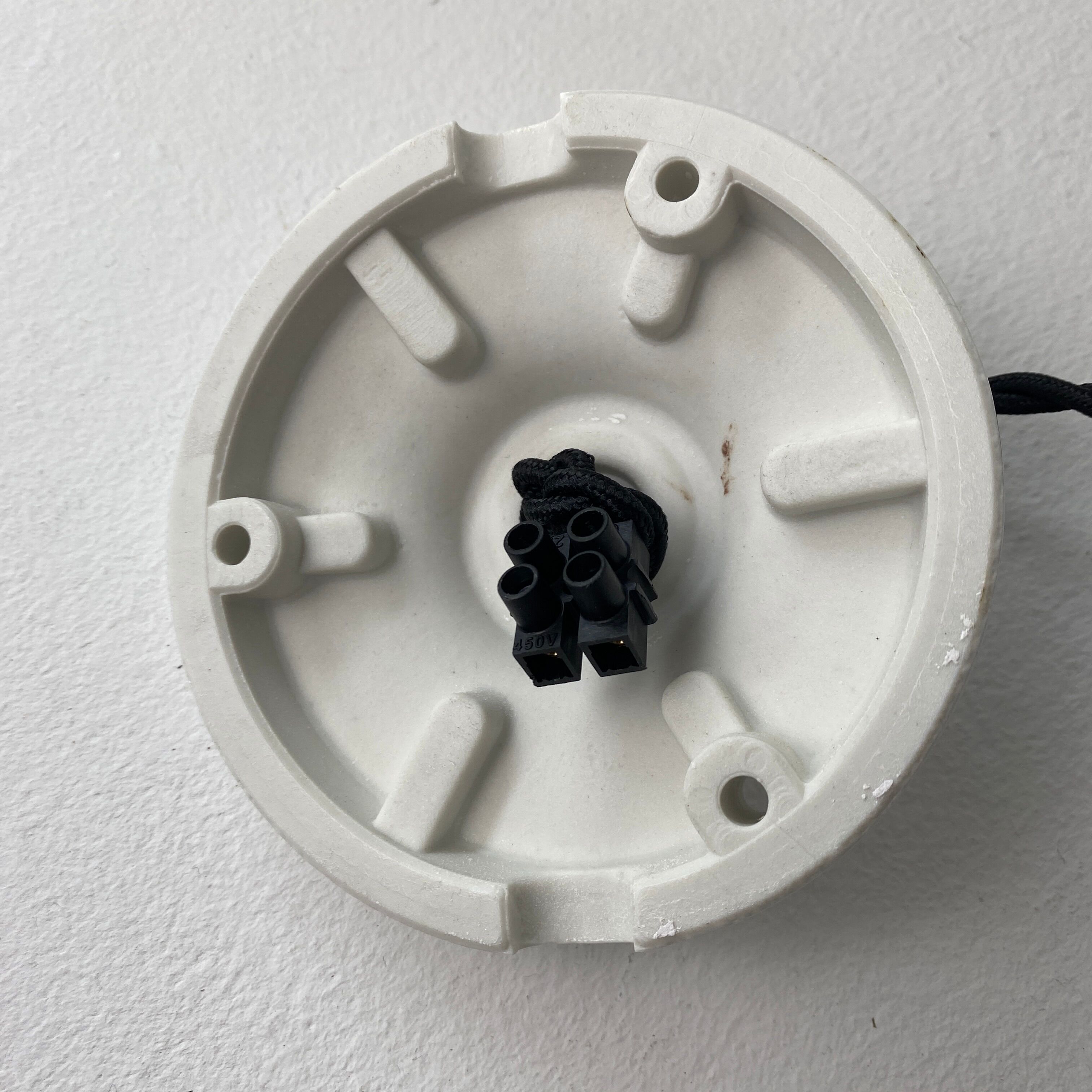 Old vintage opaline suspension lamp 30 cm