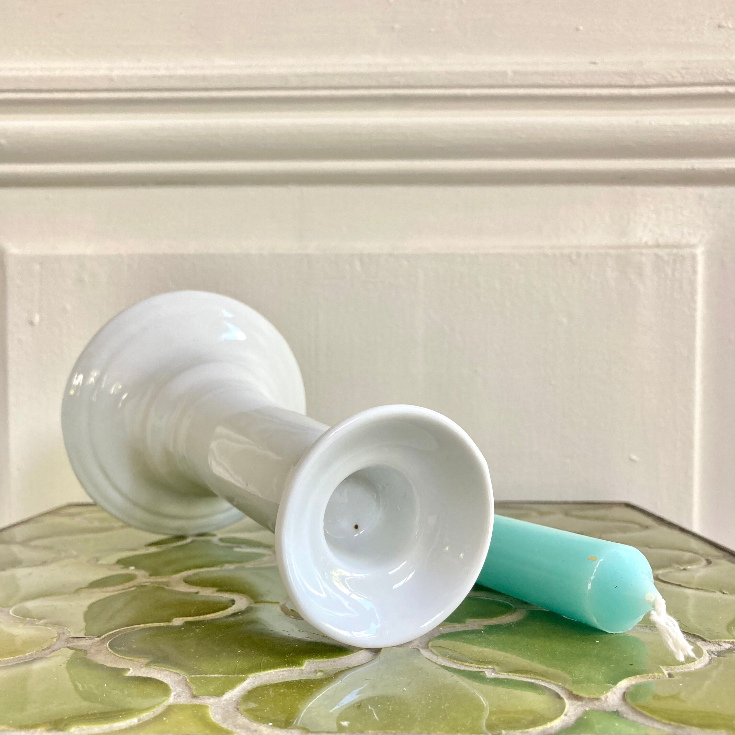 Limoges porcelain candle holder