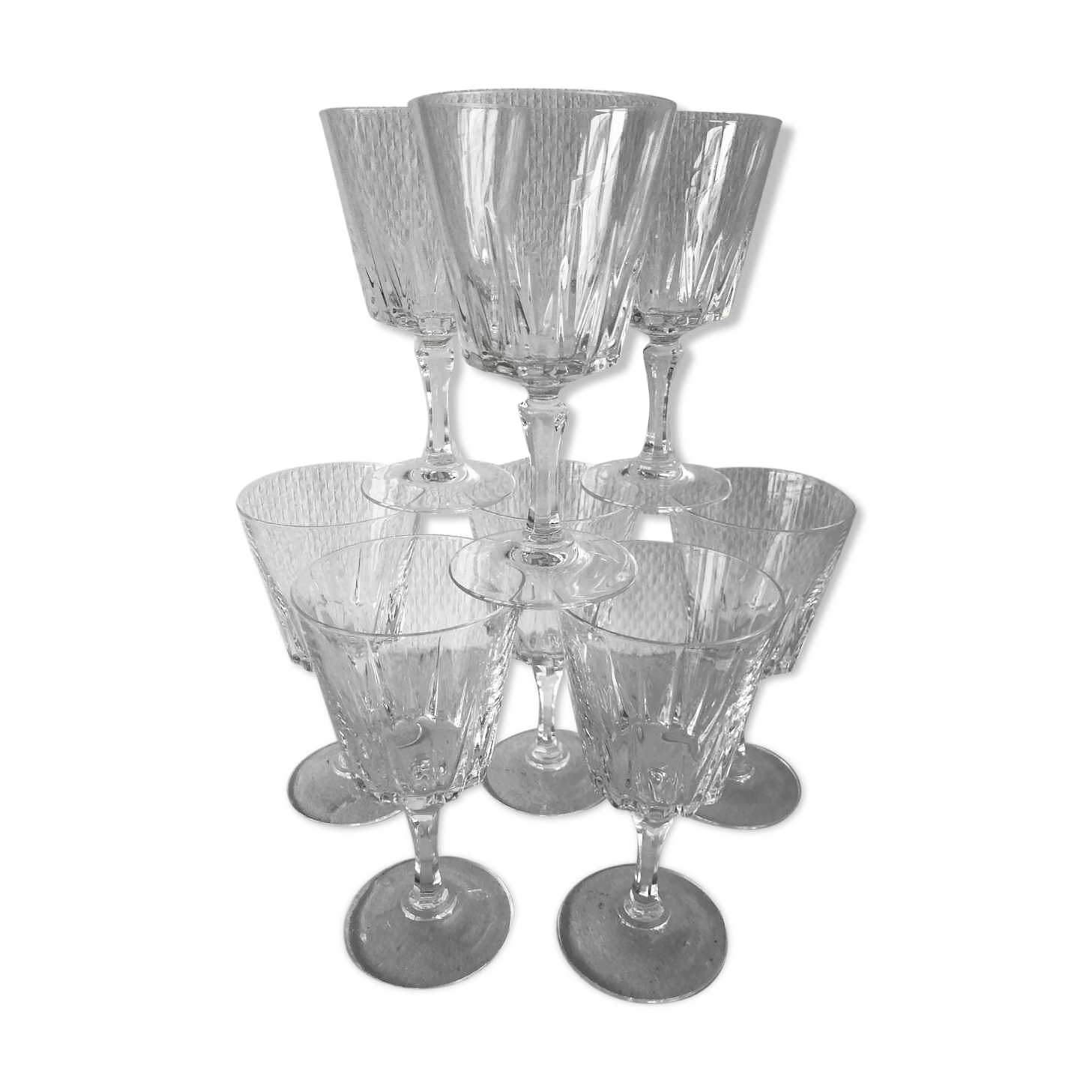 Crystal wine glasses