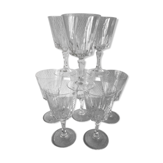 Crystal wine glasses