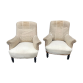 Pair of old armchairs Napoleon III