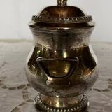 Service à thé, café ancien en métal argenté
