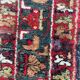 Handmade ancient Persian mazlaghan carpet
