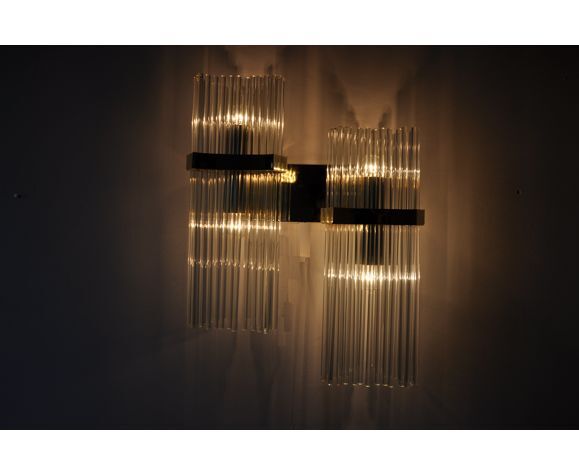 Double sconce from maison Sciolari for Lightolier, 1970