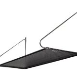 Vintage Wall rack Pilastro by Tjerk Reijenga black perforated 1960