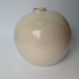 Cracked ceramic ball vase