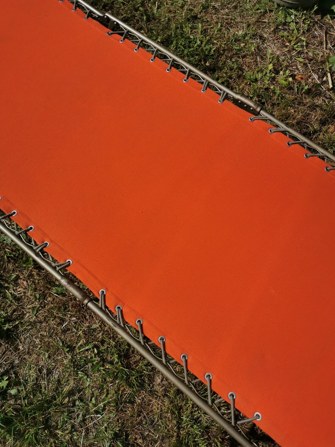 Deck chair, vintage lafuma camp bed