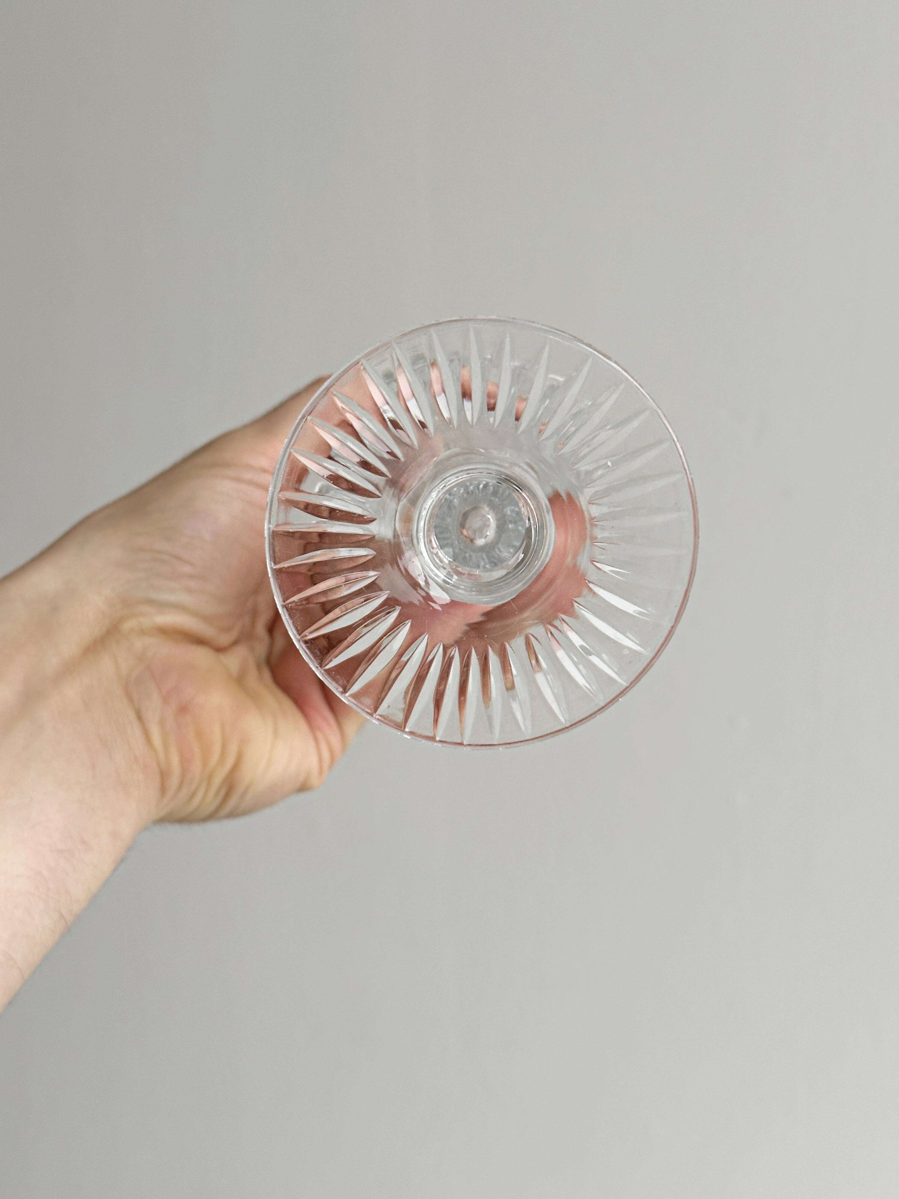 thick transparent glass bud vase