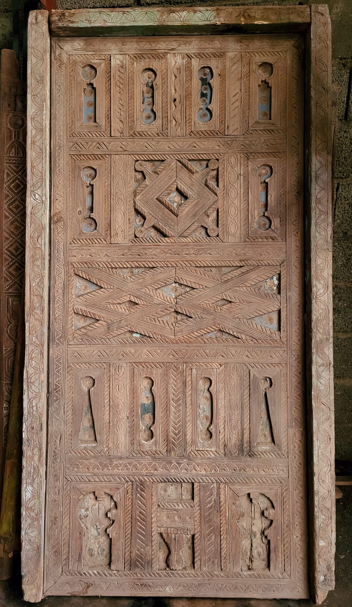 Ancient carved Berber door