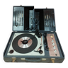Électrophone tourne disque vintage "france electronique" valise en bois et platique