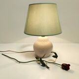 Pink Murano Glass Table Lamp by Lino Tagliapietra Produced by Paf, Italy 1980s