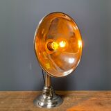 Nickel-plated old heater lamp from Germany, 1920s